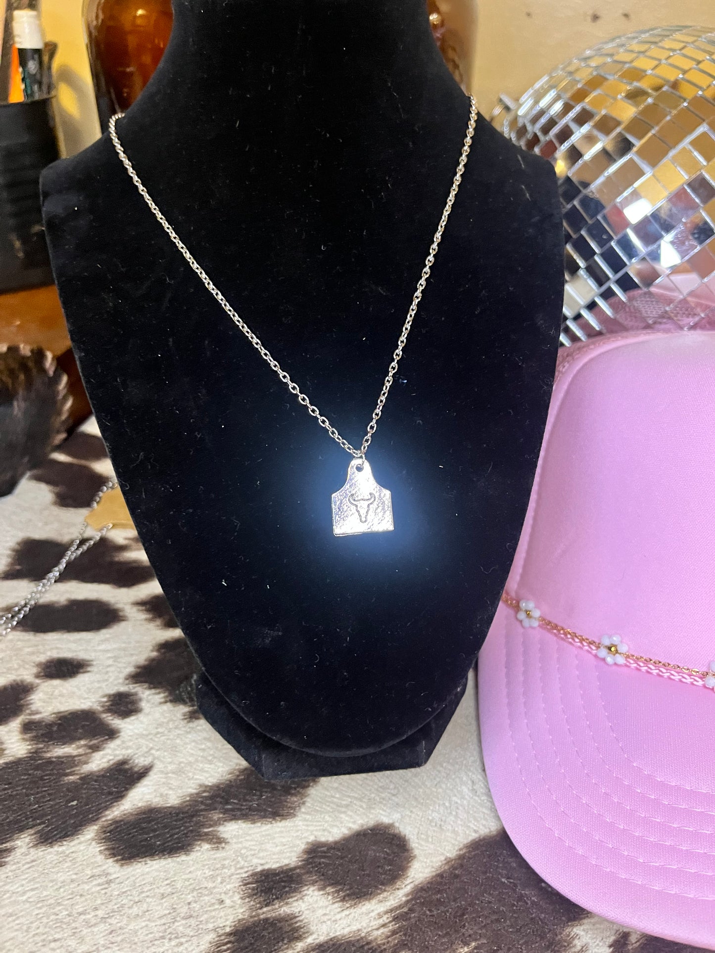 Mini Cattle Tag Necklace