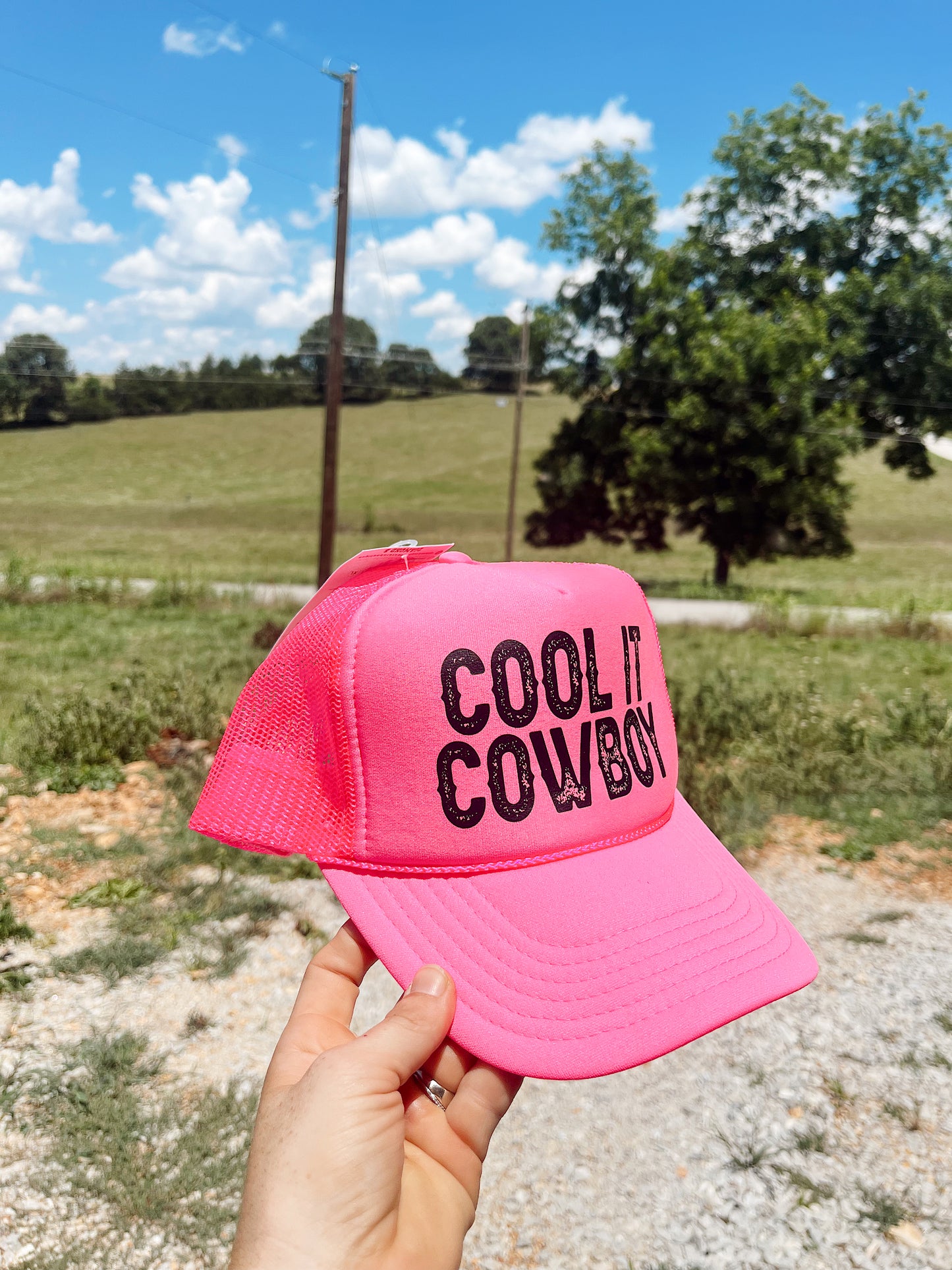 Cool It Cowboy- Hot Pink