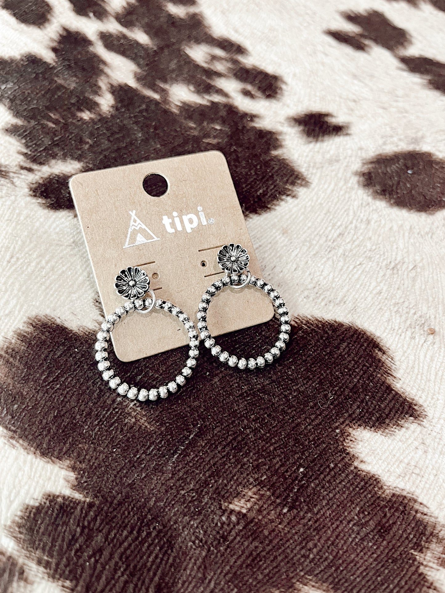 Western Small Flower Bubble Earrings