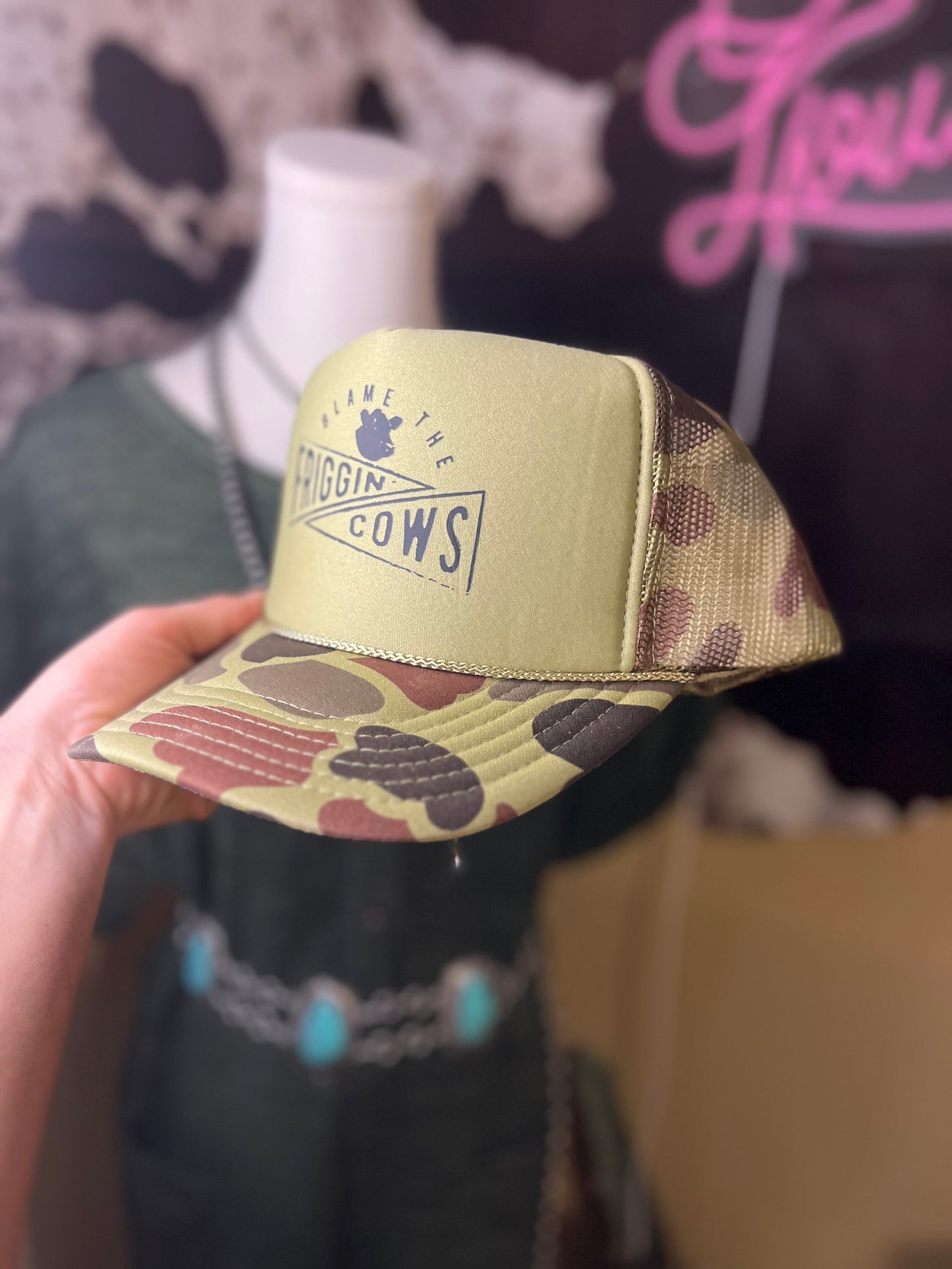 Blame The Friggin’ Cows- Light Camo