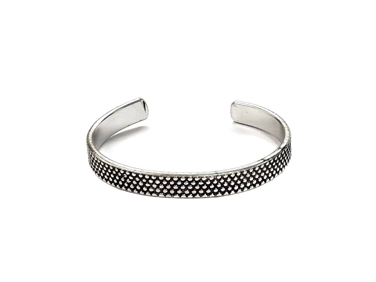 Western Bubble Dot Textured Cuff Bracelet