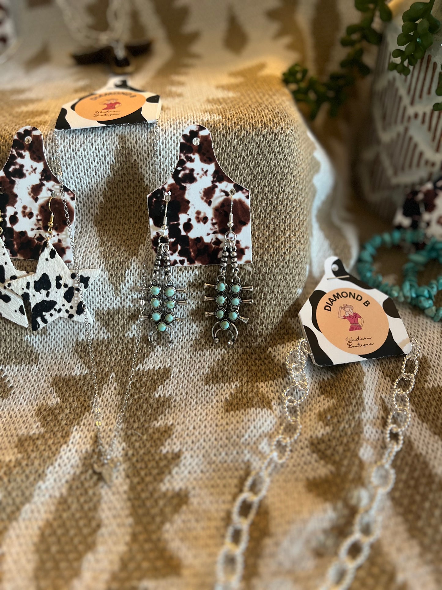 Squash Blossom Necklace Earrings