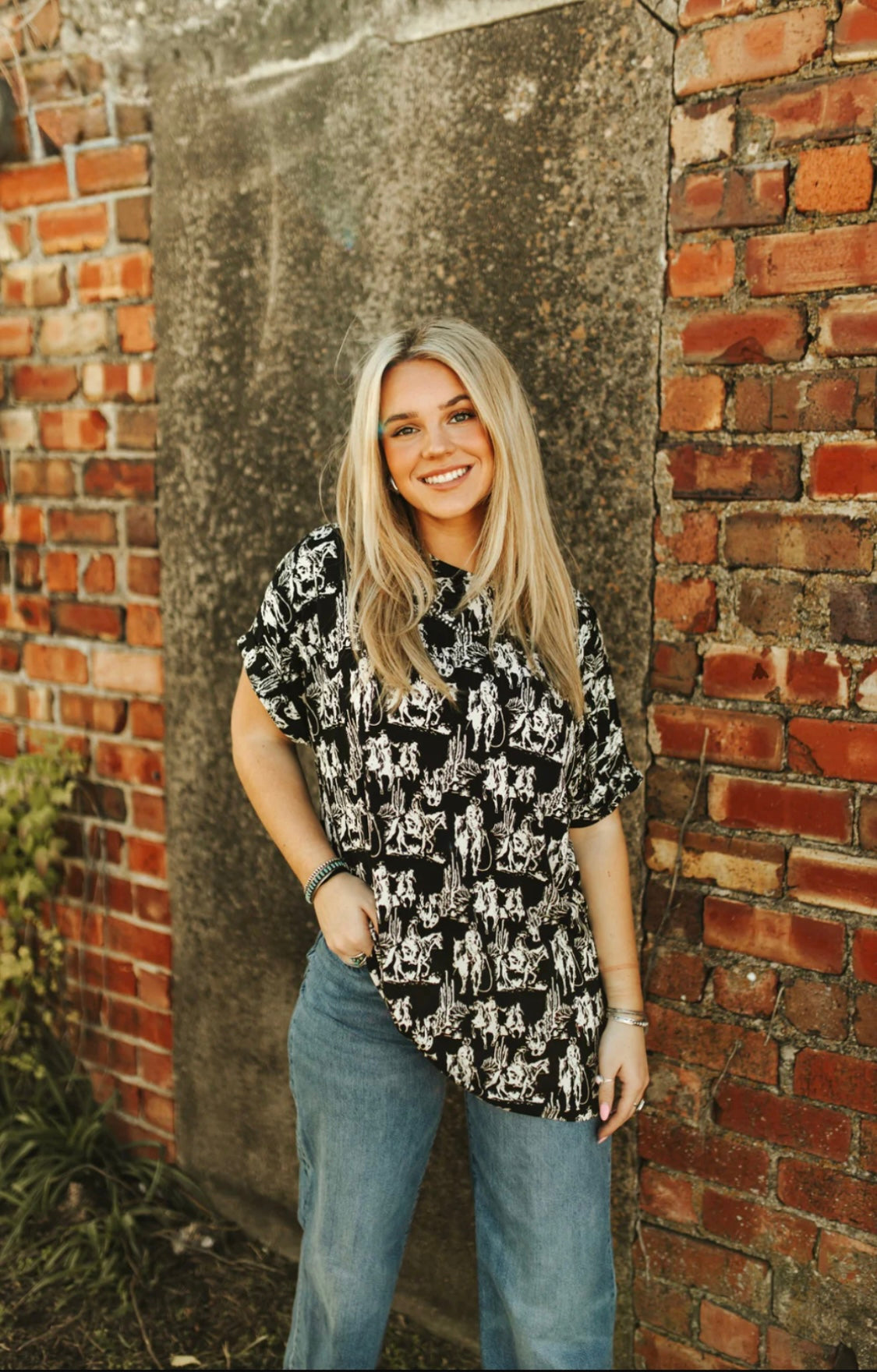 Dusk Desert Mom Cuff Top