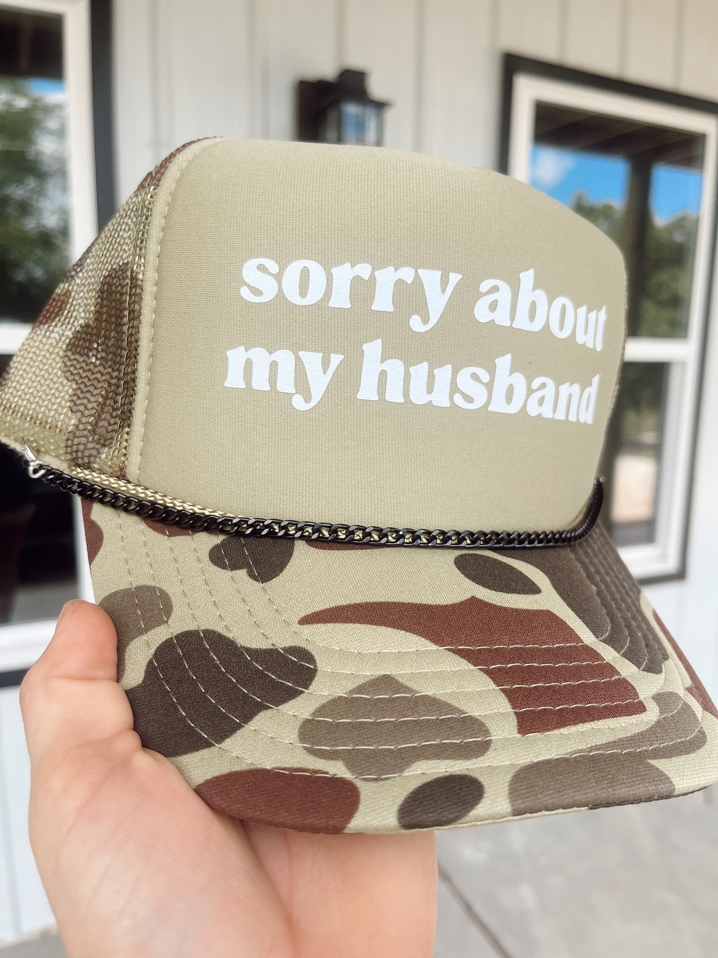 Sorry About My Husband- Light Camo