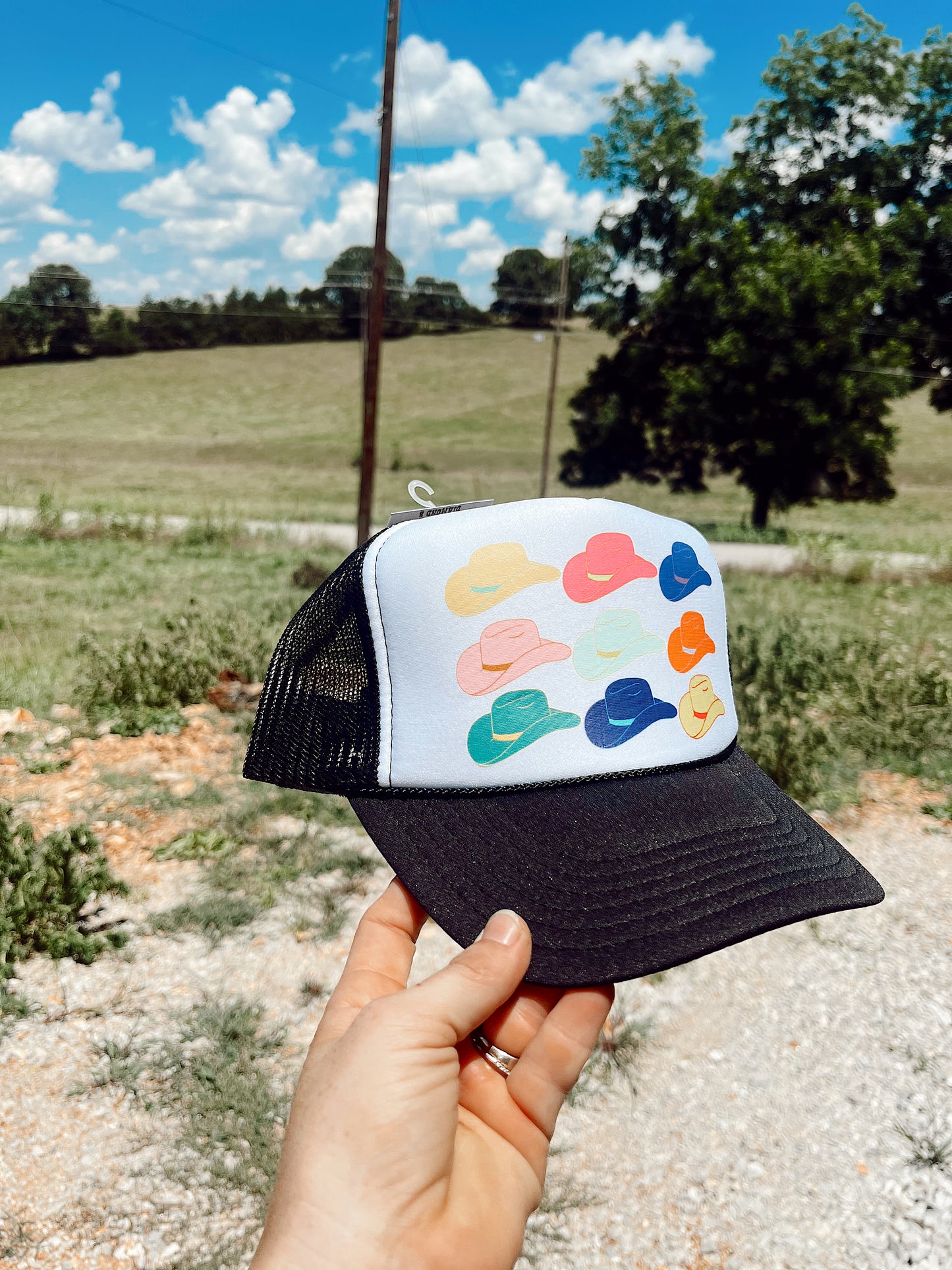 Neon Cowboy Hats Trucker