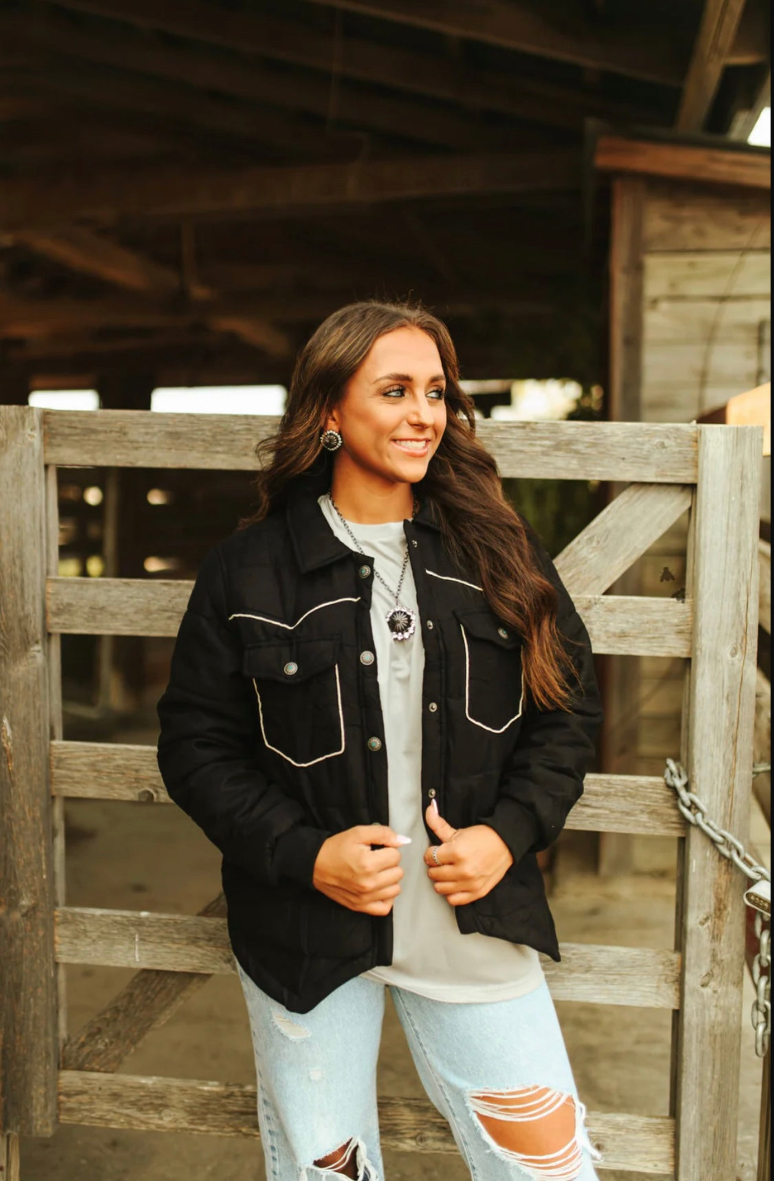 Don’t Fence Me In Jacket- Midnight