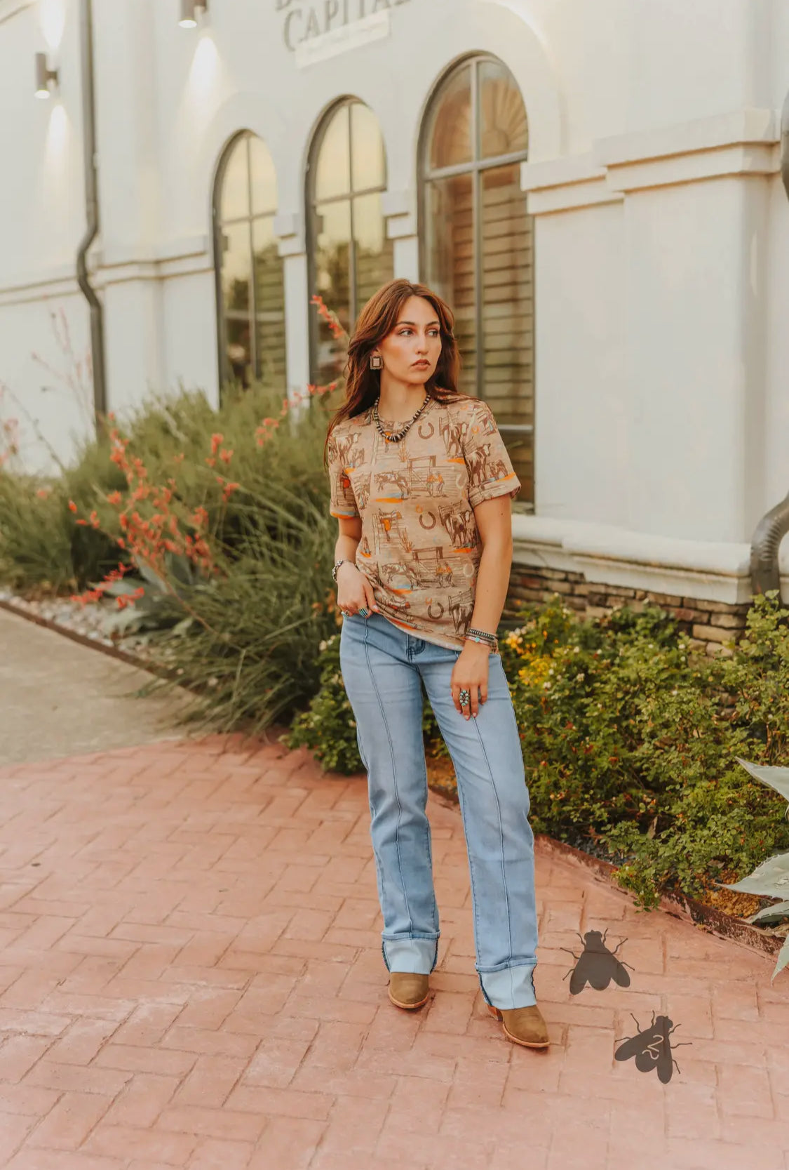 Sunset Ranch Tee—Retro