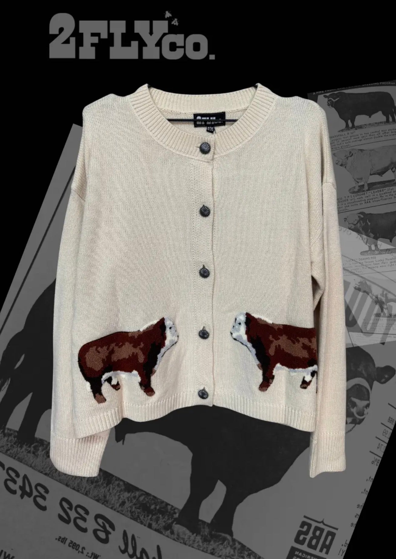 Ranch Royalty Cardigan—Hereford