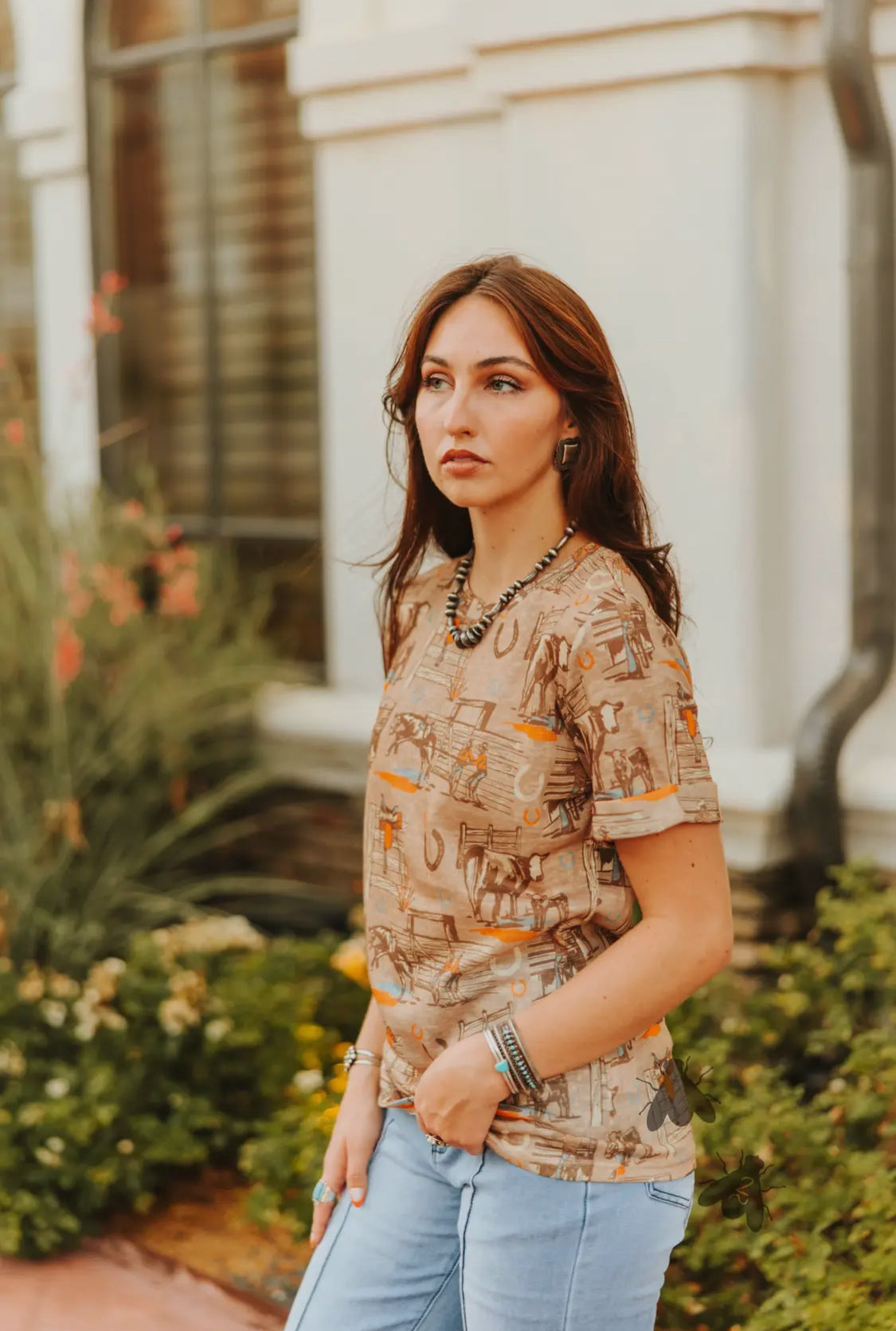 Sunset Ranch Tee—Retro