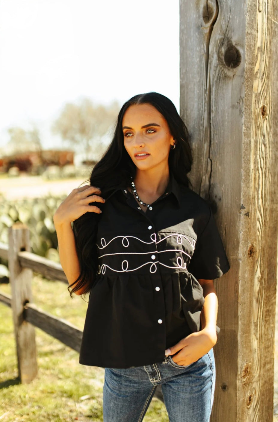 Loopty Lou Button Up Top