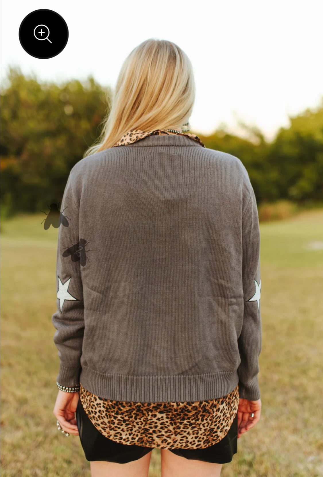 Cattle Cardi—Black Baldy