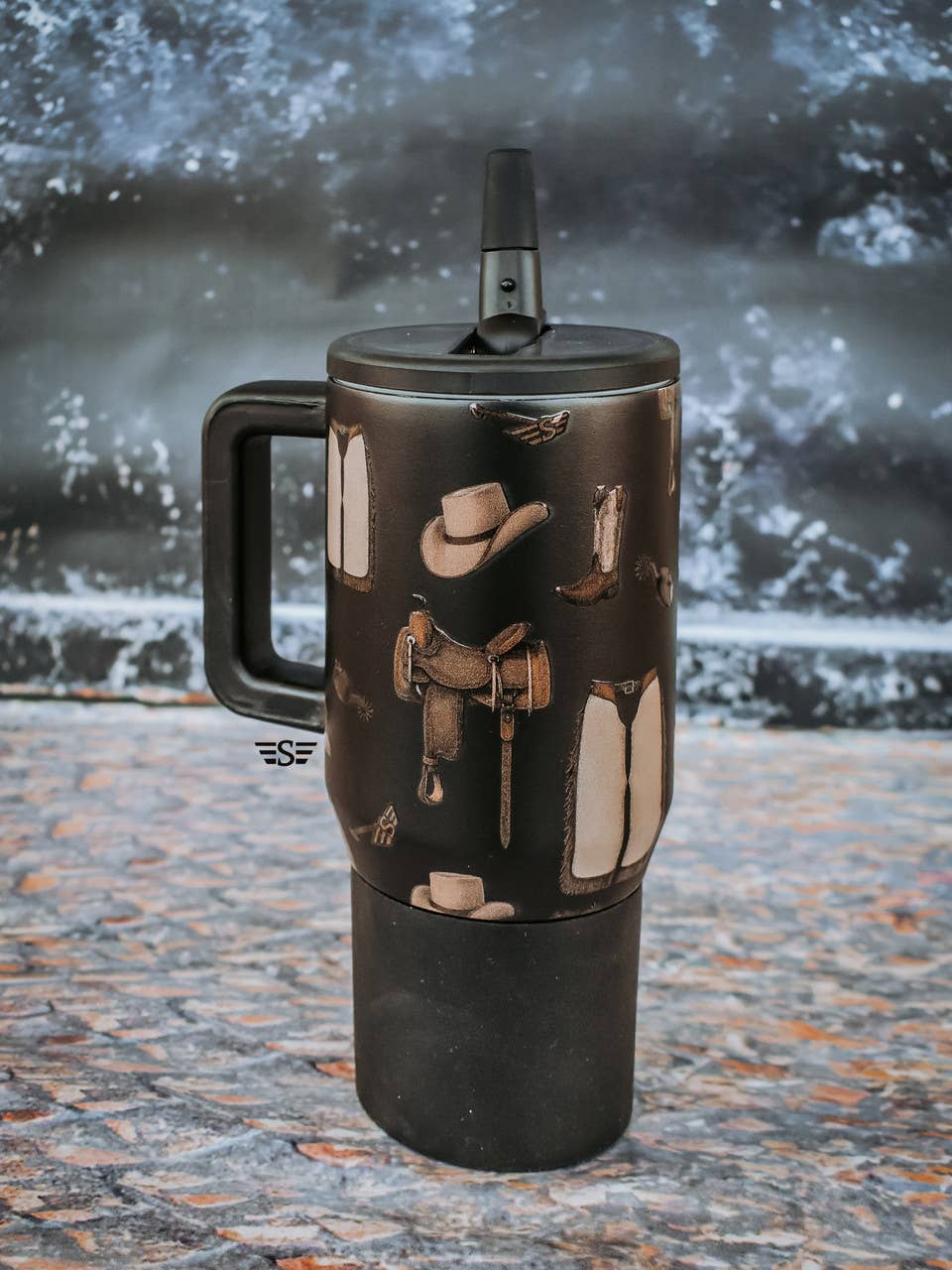Classic Western Flip Top Tumbler: 20oz