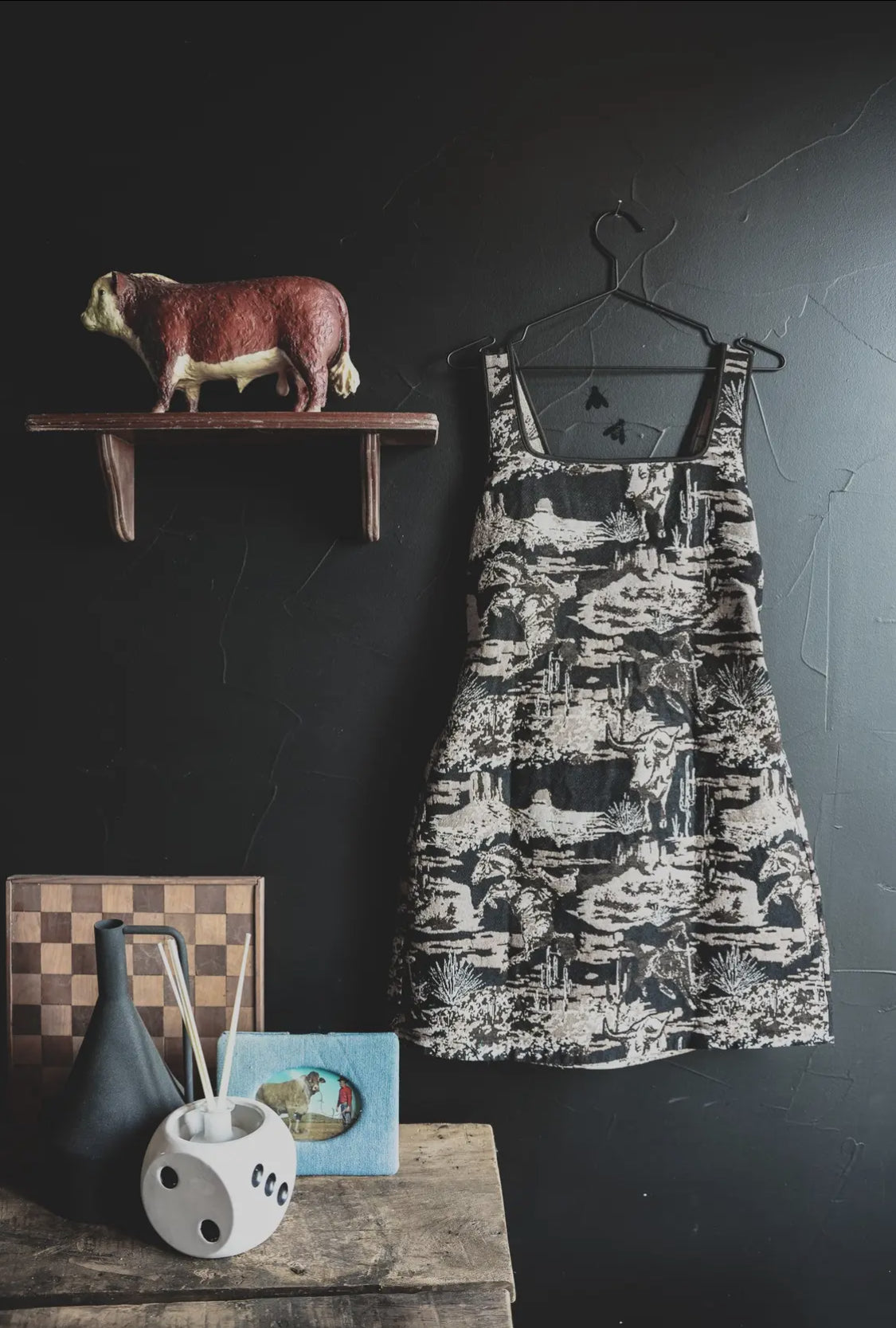 Painted Desert Sleeveless Jacquard Dress