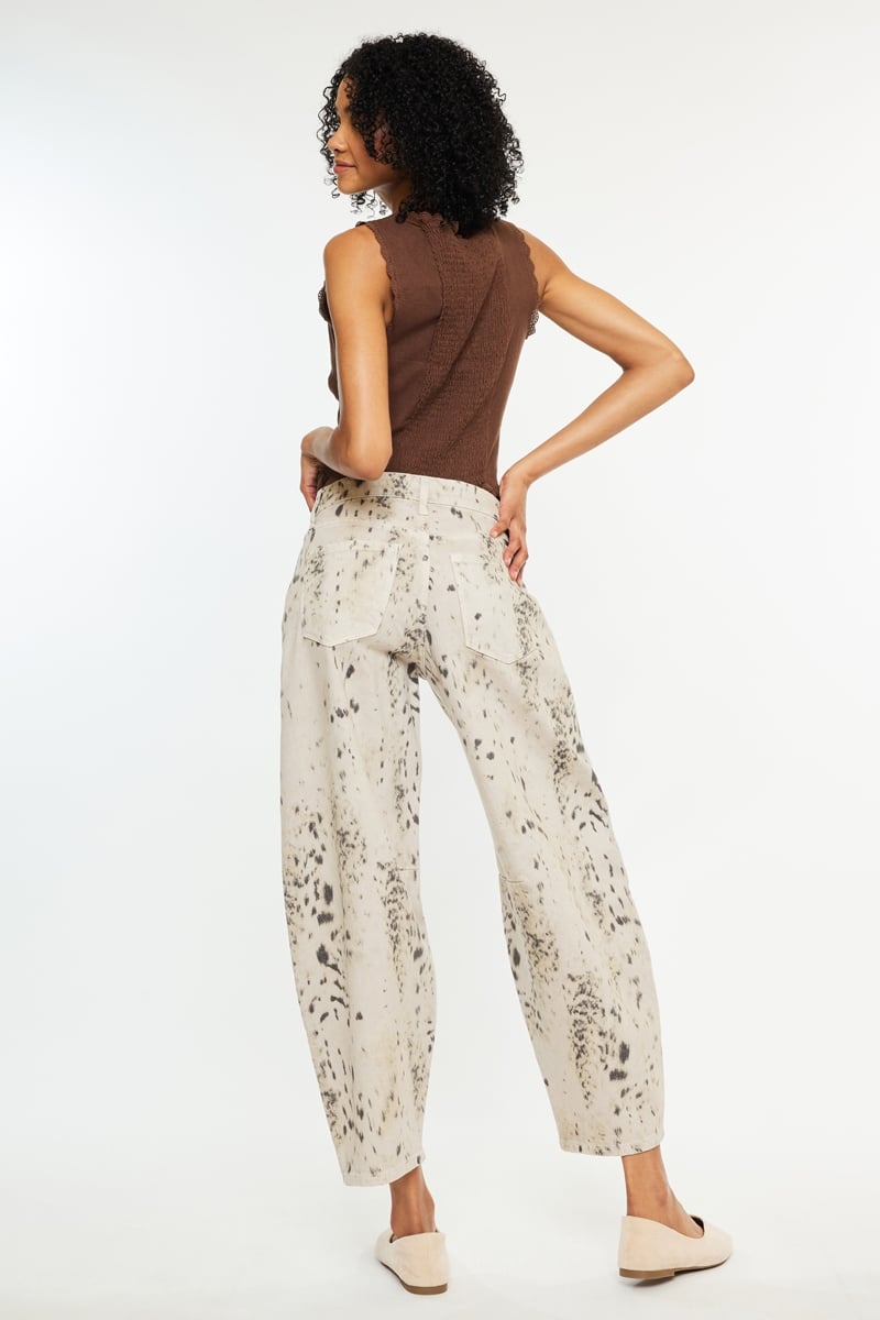 KanCan Brindle Cowprint Horseshoe Jeans