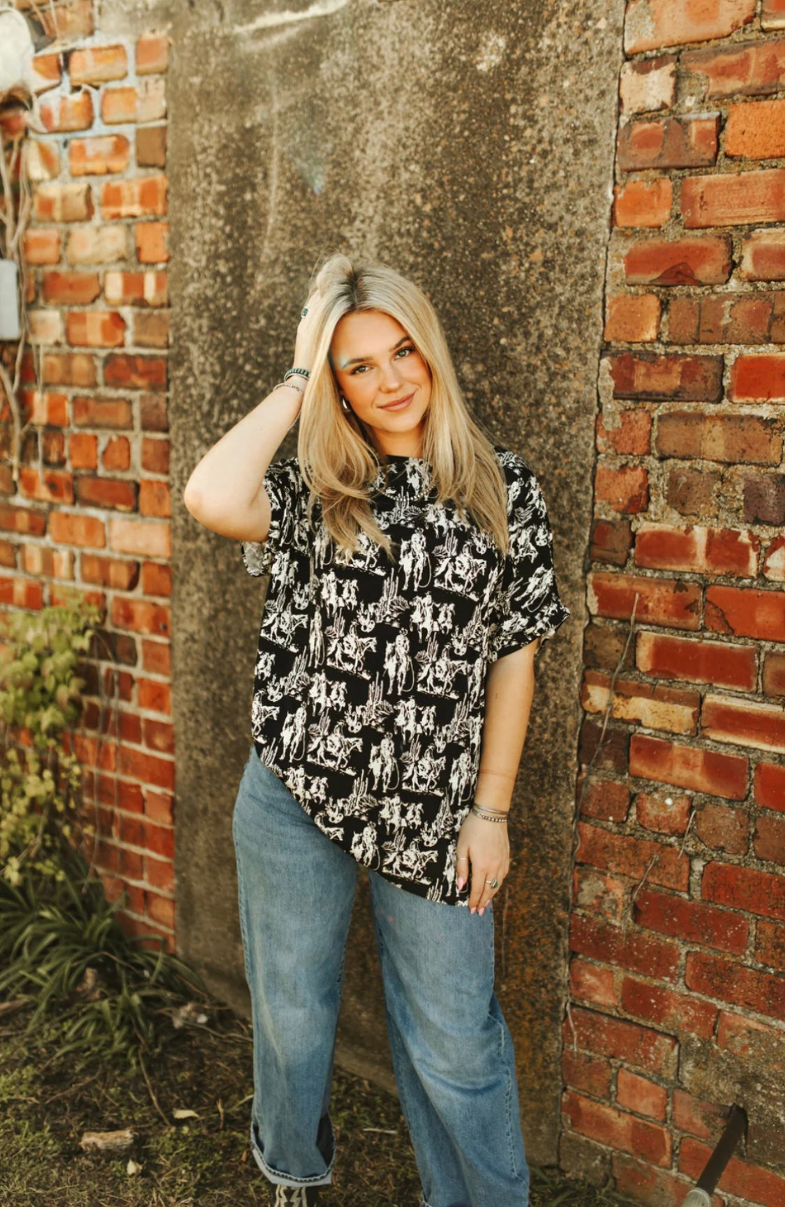 Dusk Desert Mom Cuff Top