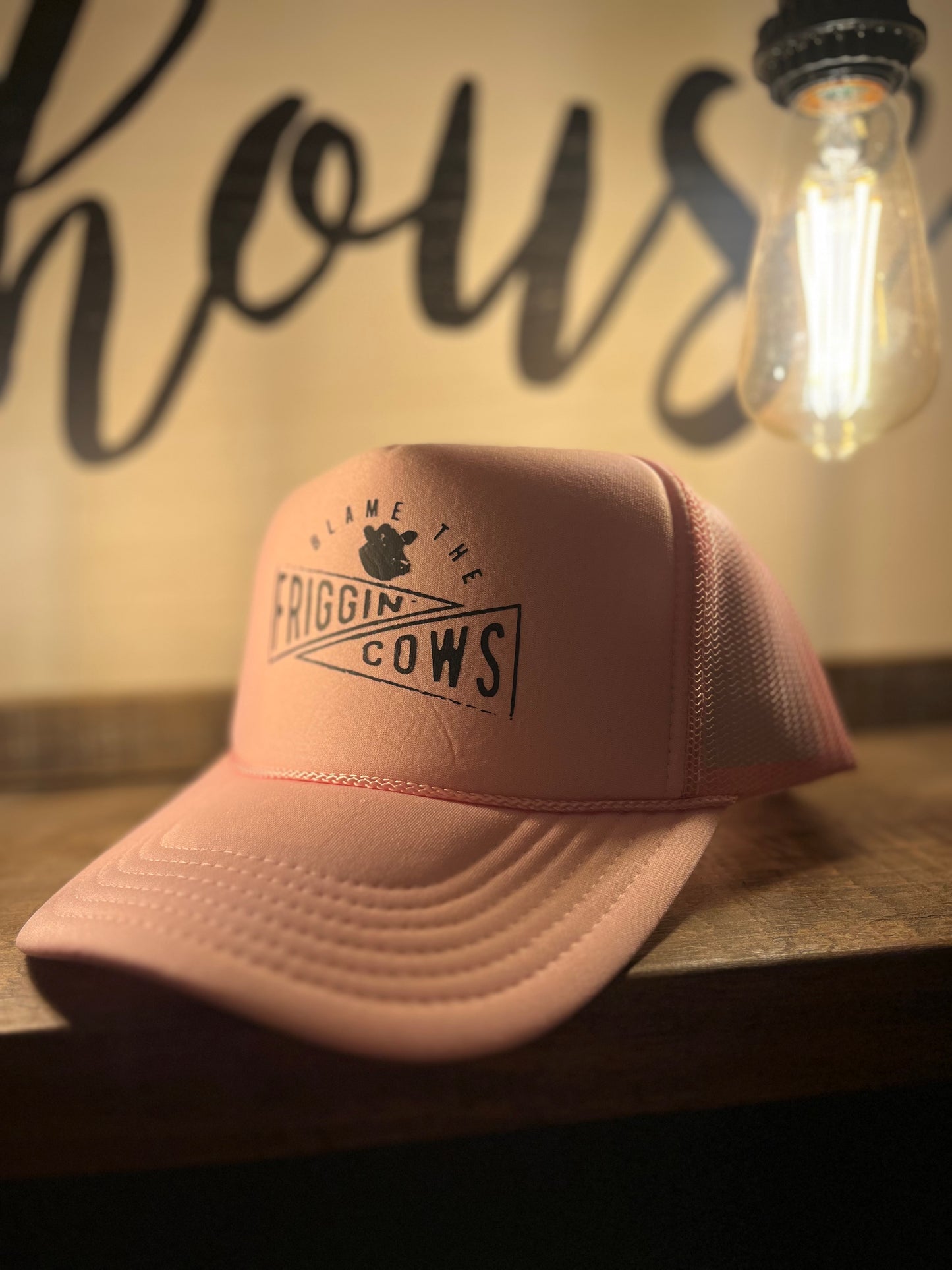 Blame The Friggin’ Cows- Light Pink