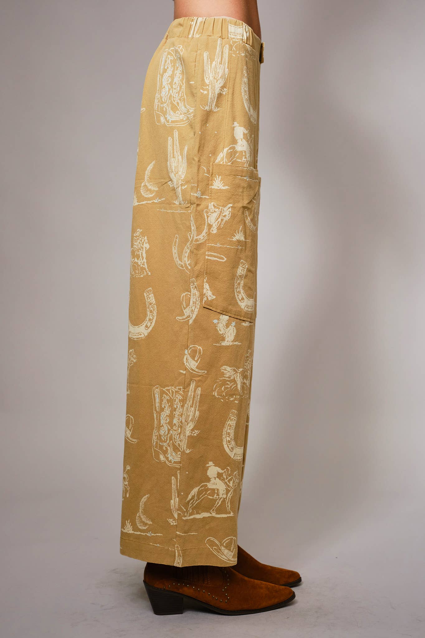 Western Wide Leg Comfy Pants