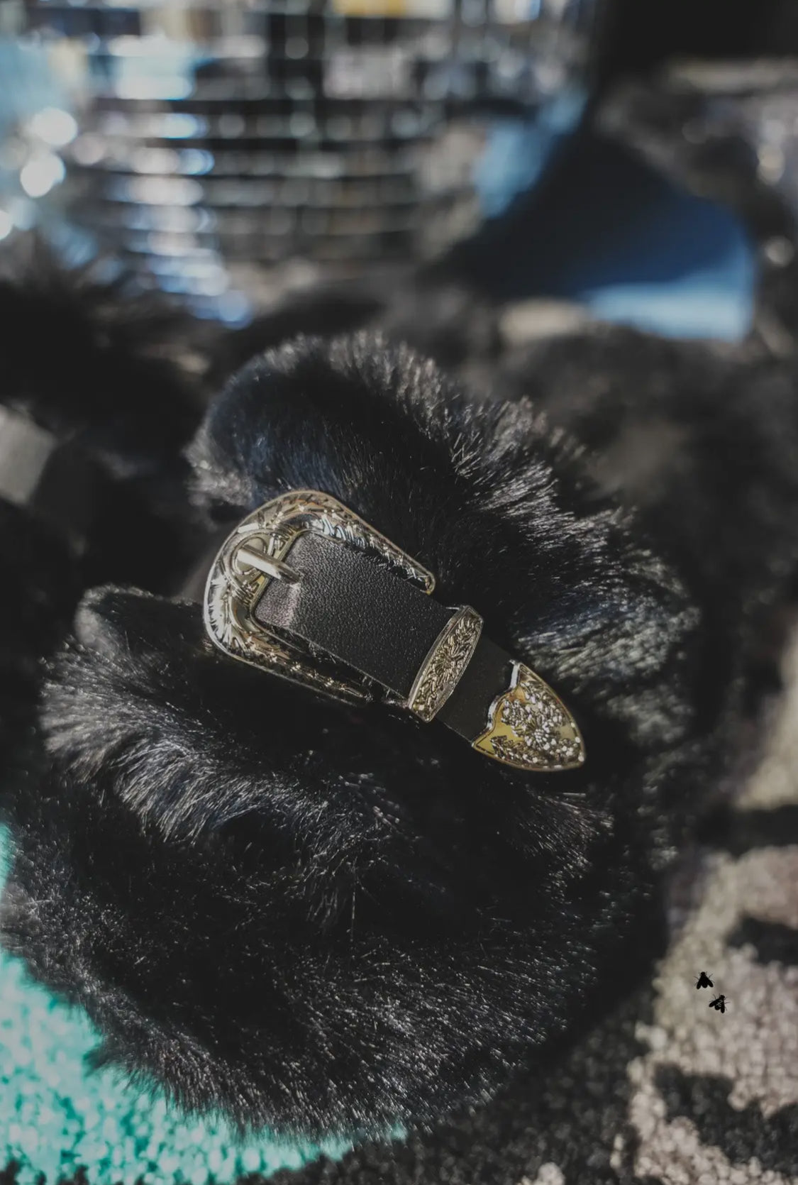 Home Buckles Sandles—Midnight