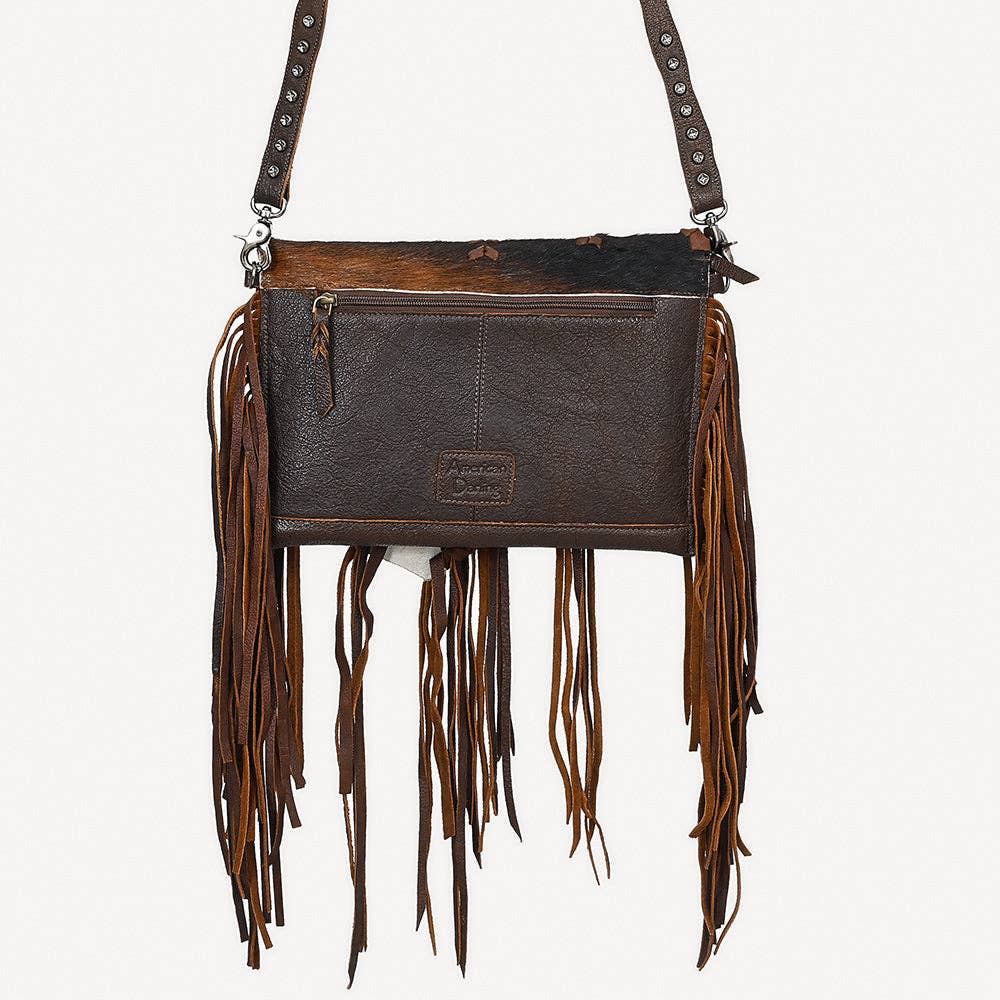 American Darling Bag: Cowhide & Fringe Leather Purse