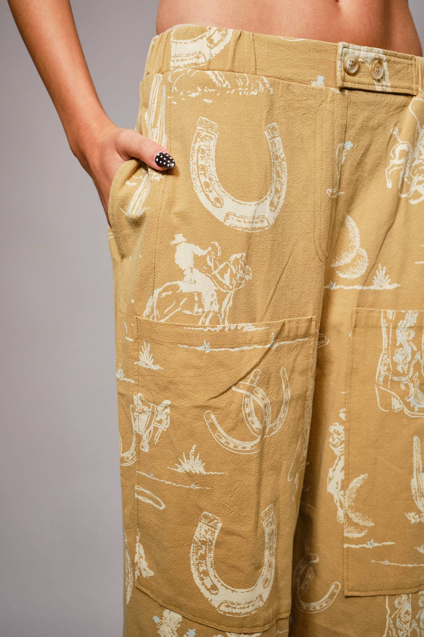 Western Wide Leg Comfy Pants