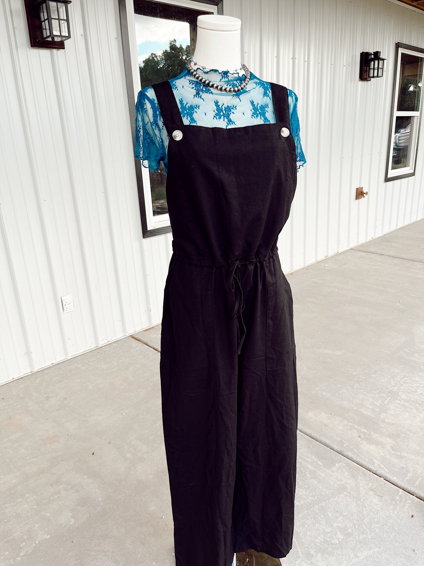 Lace Layering Short Sleeve Shirt-Teal