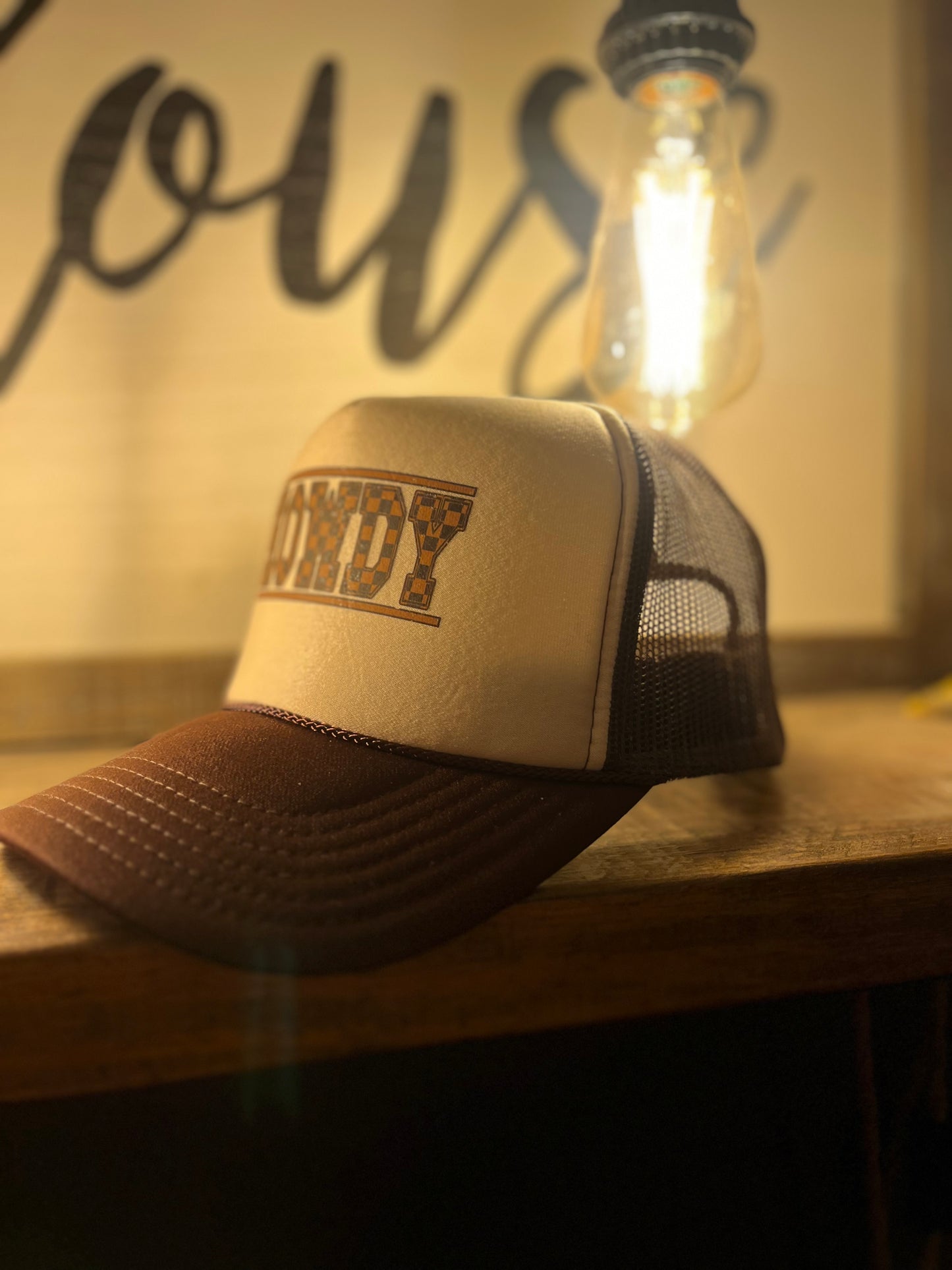 Checkered Howdy Trucker