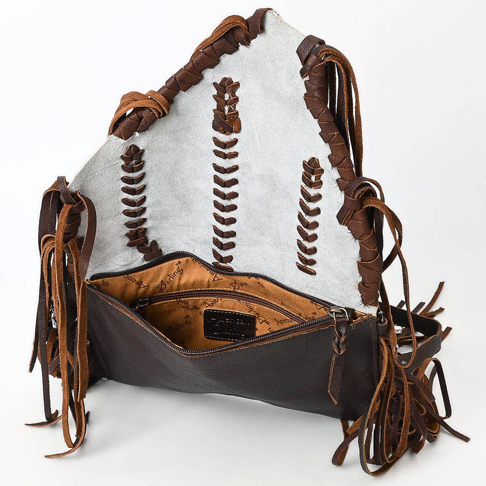American Darling Bag: Cowhide & Fringe Leather Purse