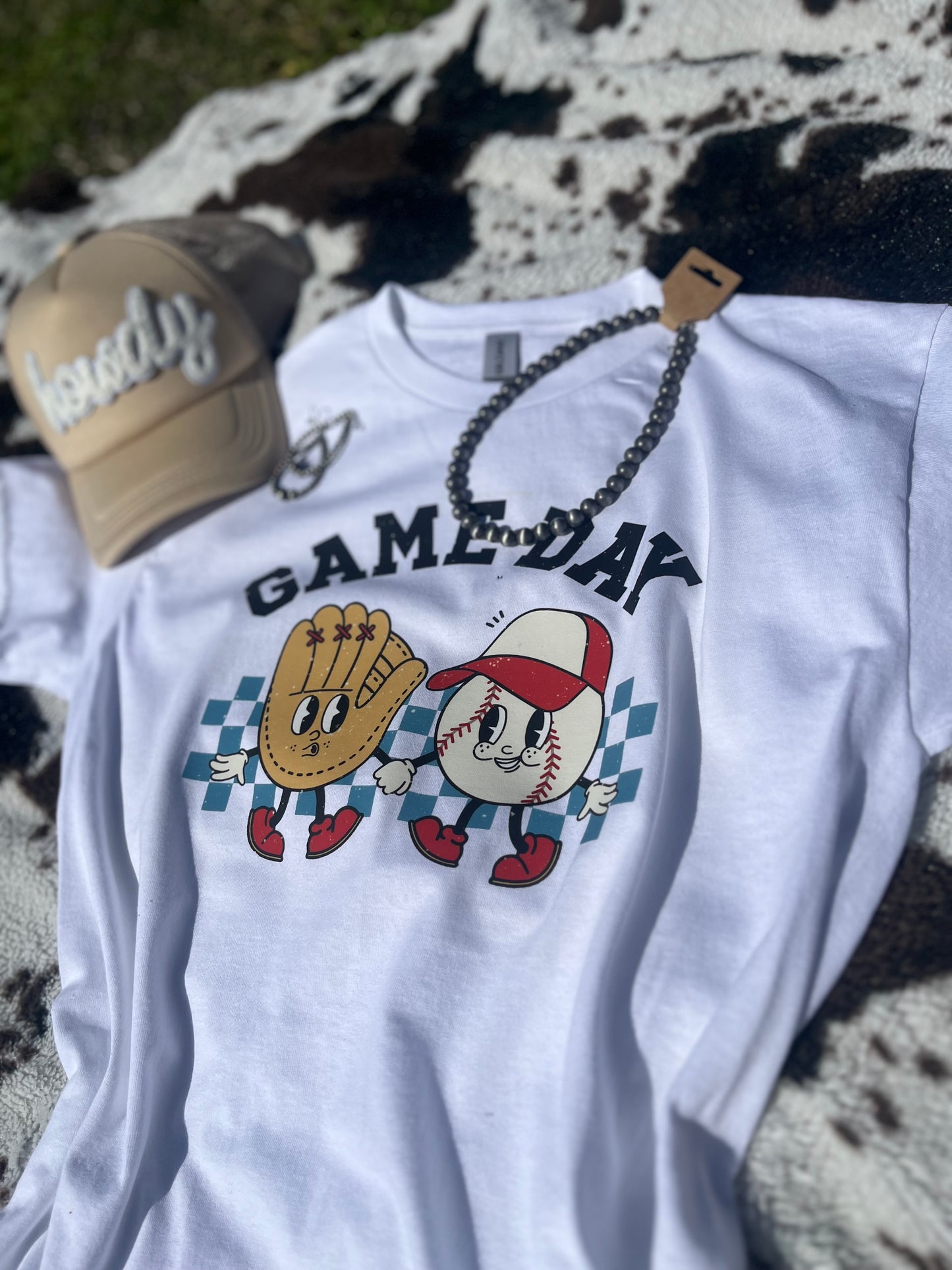 Game Day Baseball and Glove Tee