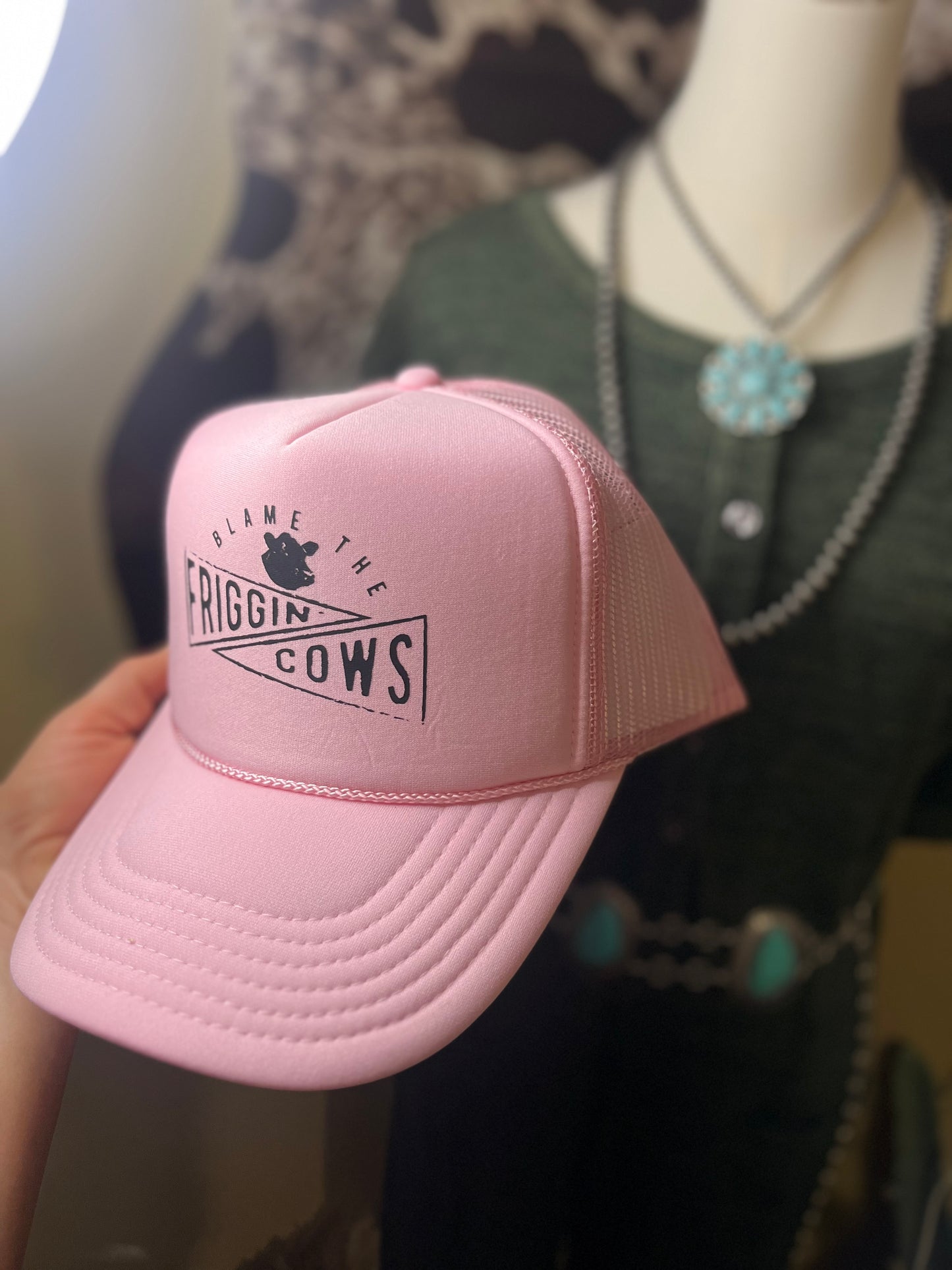 Blame The Friggin’ Cows- Light Pink