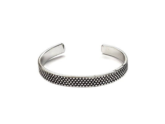 Western Bubble Dot Textured Cuff Bracelet