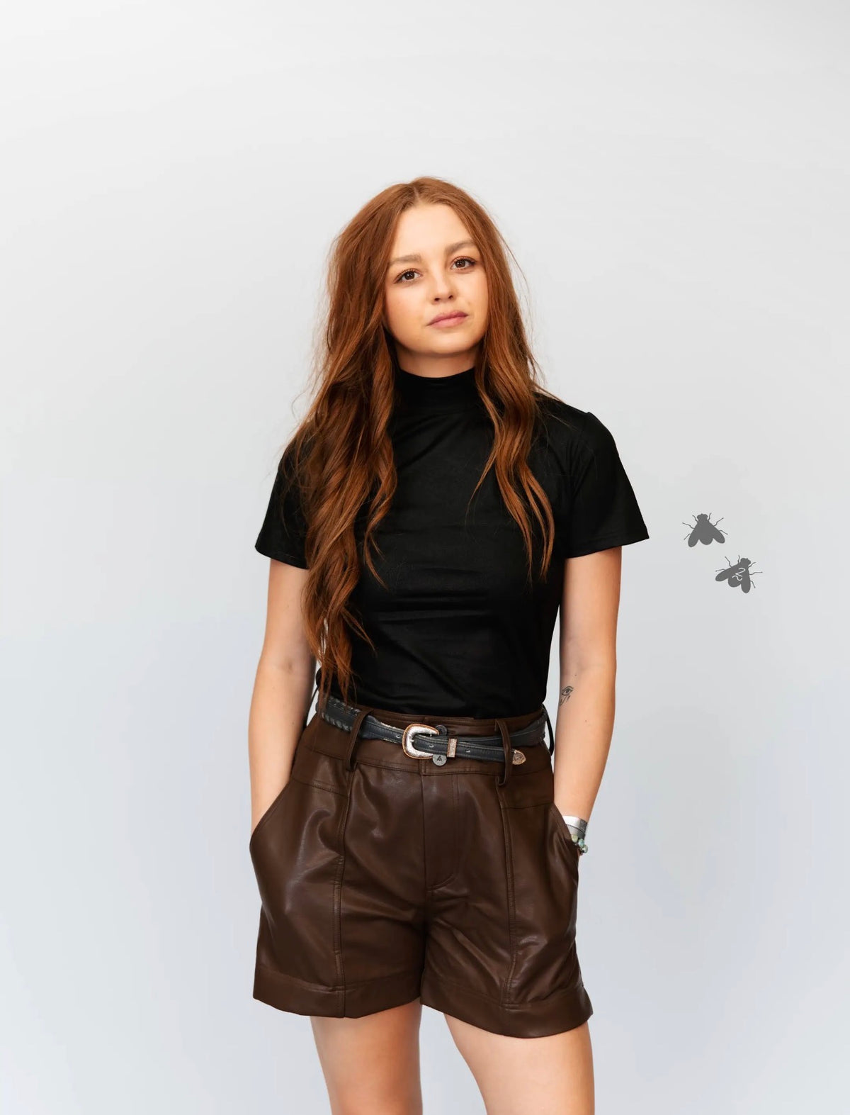 Leather Feelz Top—Midnight