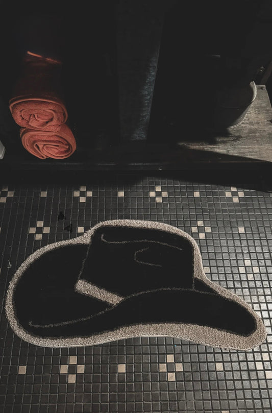 Moody Cowboy Rug—Midnight Black