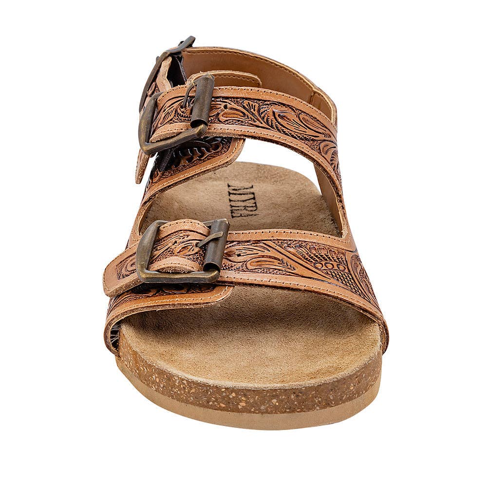 Dixon Trails Hand-Tooled Sandals by Myra
