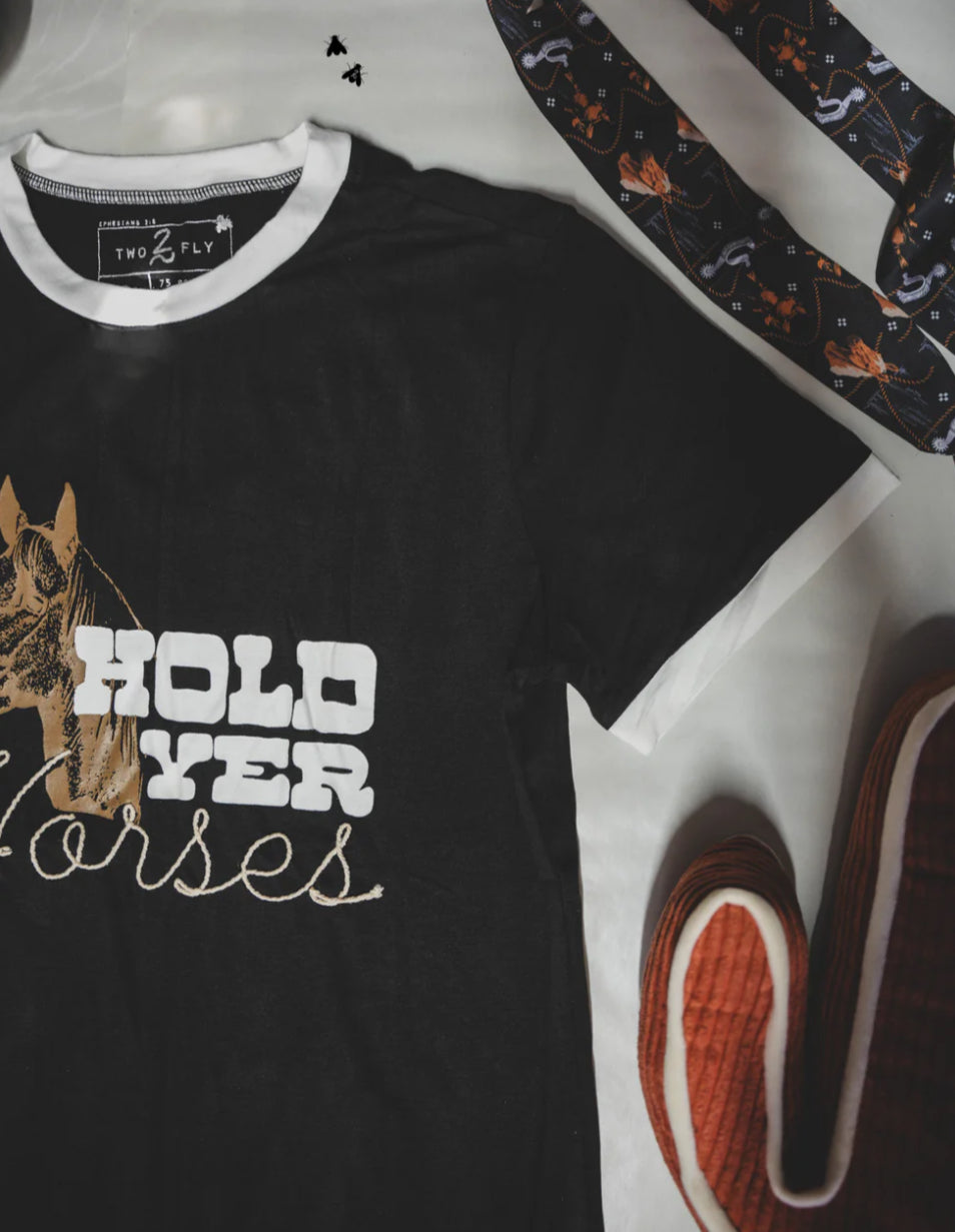 Hold Yer Horses Retro Tee