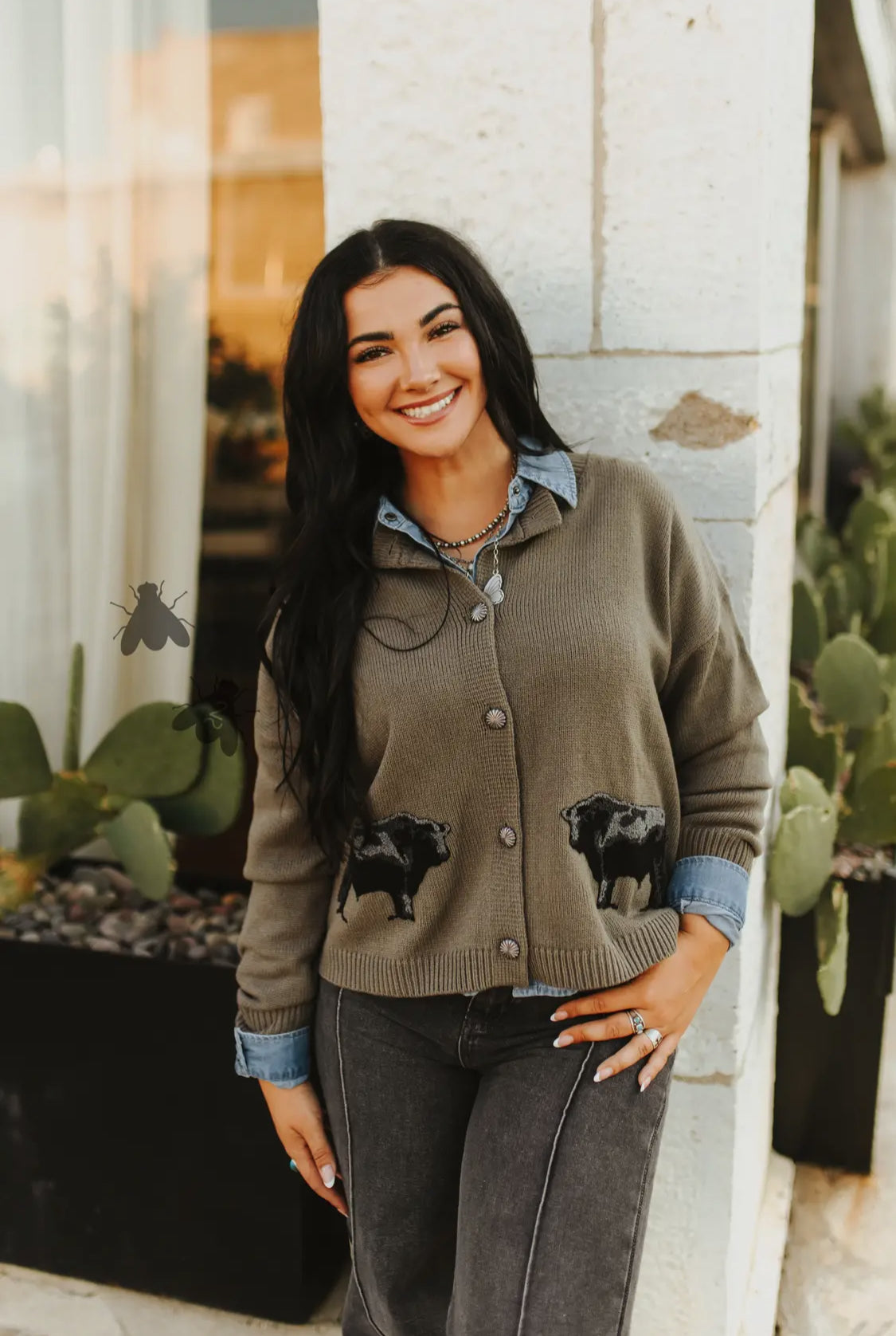 Ranch Royalty Cardigan—Angus