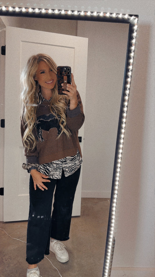 Angus Highway Knit- Chocolate