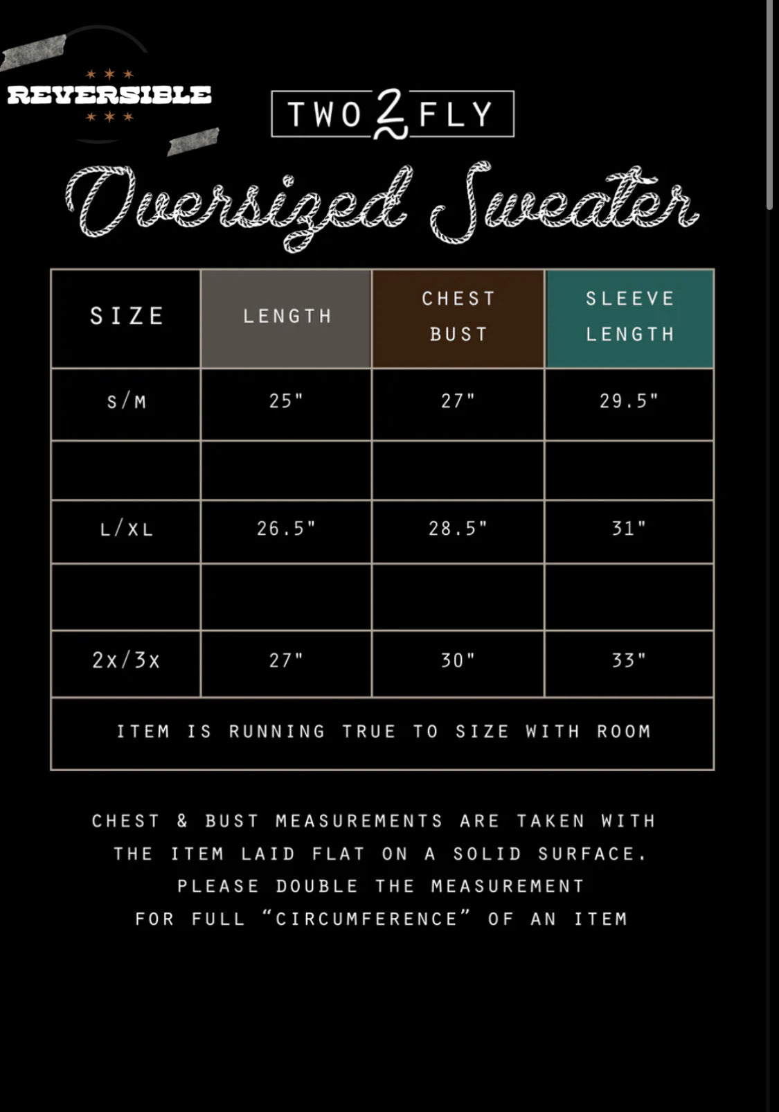 Copper Cowboy Reversible Sweater