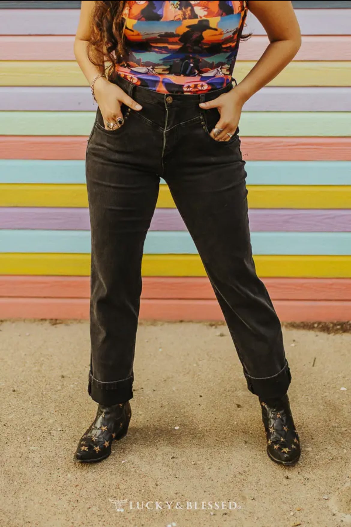 90’s Vintage Tummy Control Jeans- Black