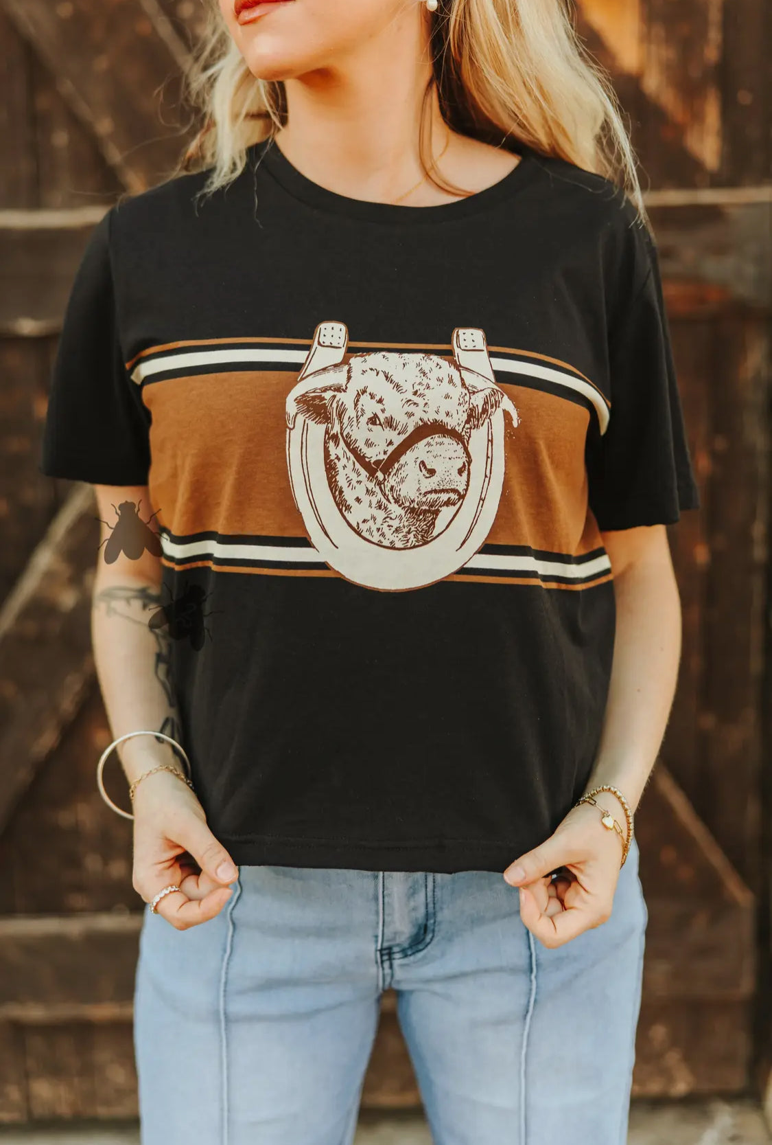 H-Ranch Hereford Tee- Midnight