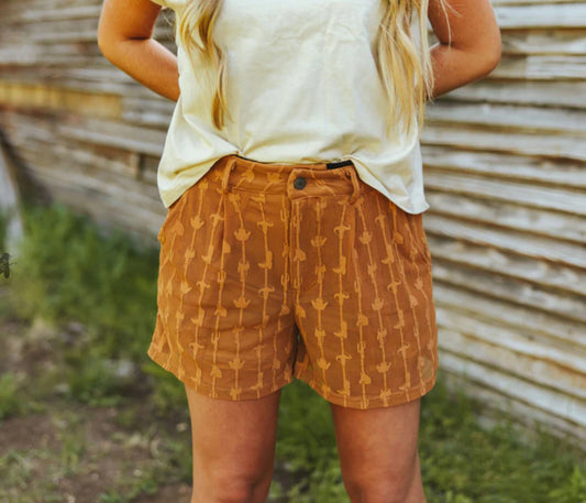 Saddle Bum Shorts- Saddle