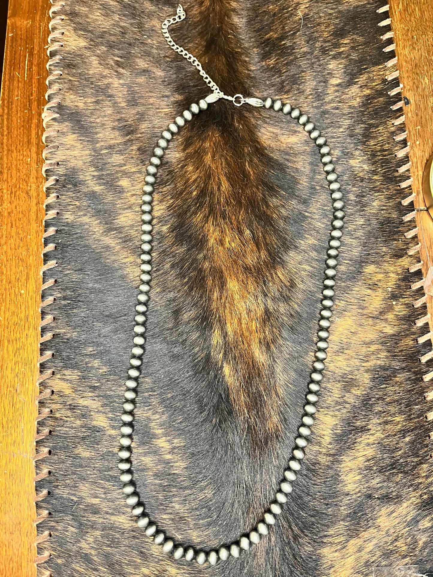 8mm Faux Navajo Long Necklace