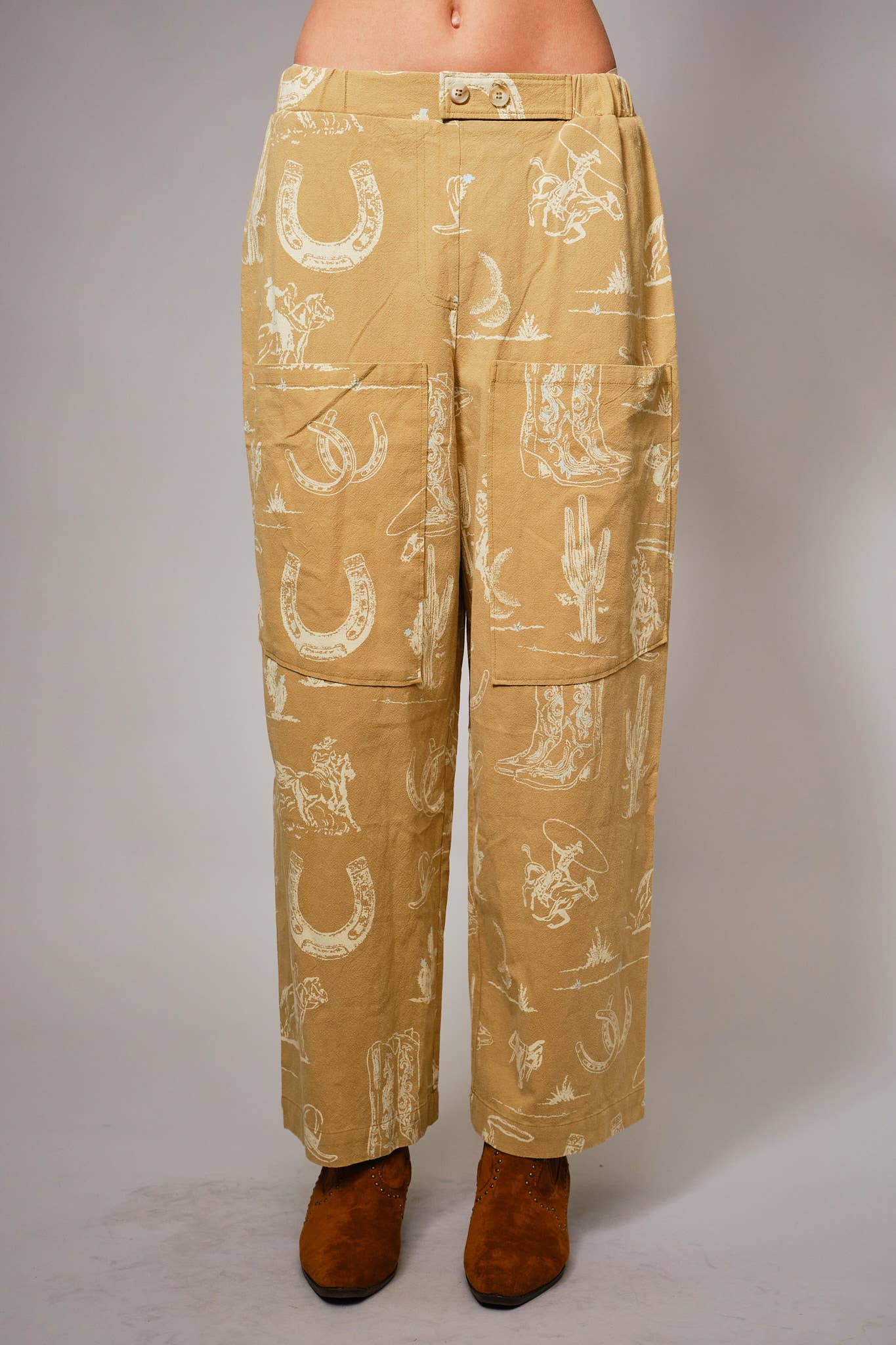 Western Wide Leg Comfy Pants