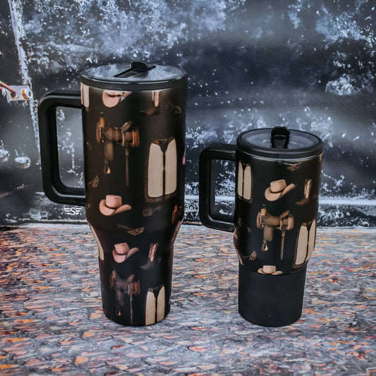 Classic Western Flip Top Tumbler: 20oz