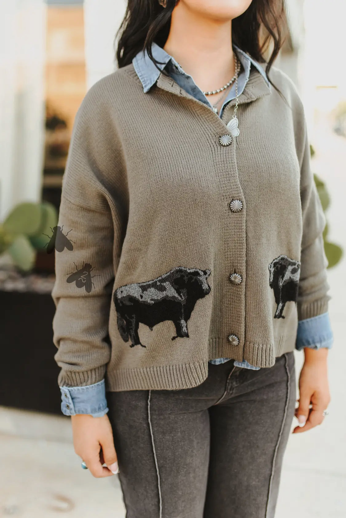 Ranch Royalty Cardigan—Angus