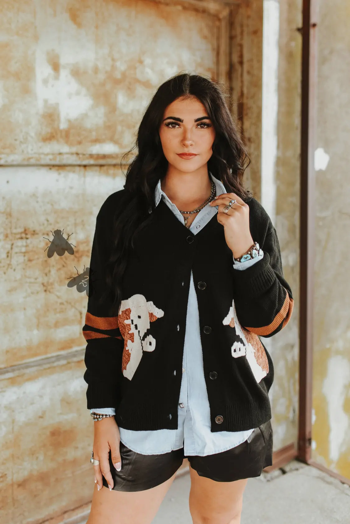 Cattle Cardi—Black Hereford