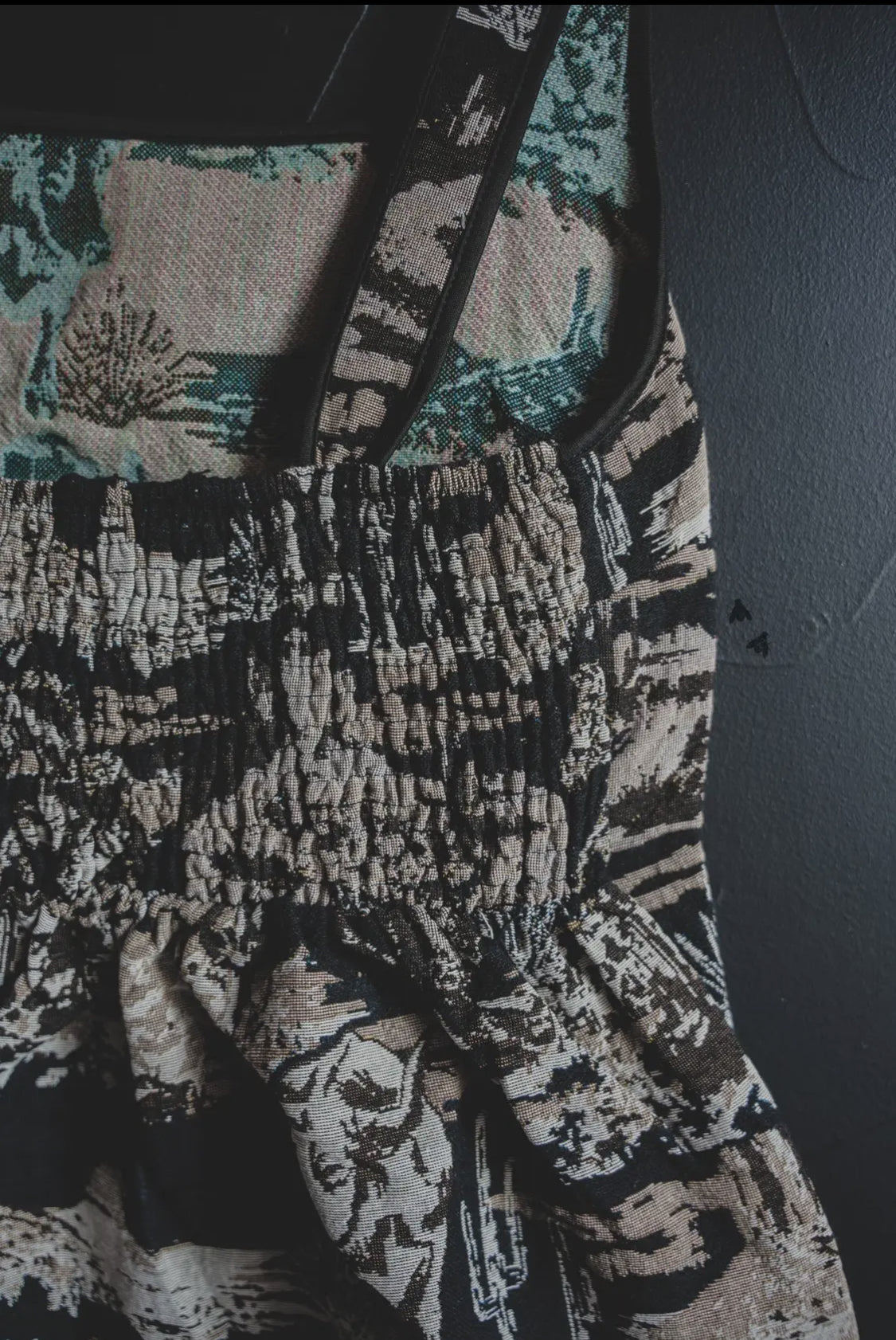 Painted Desert Sleeveless Jacquard Dress