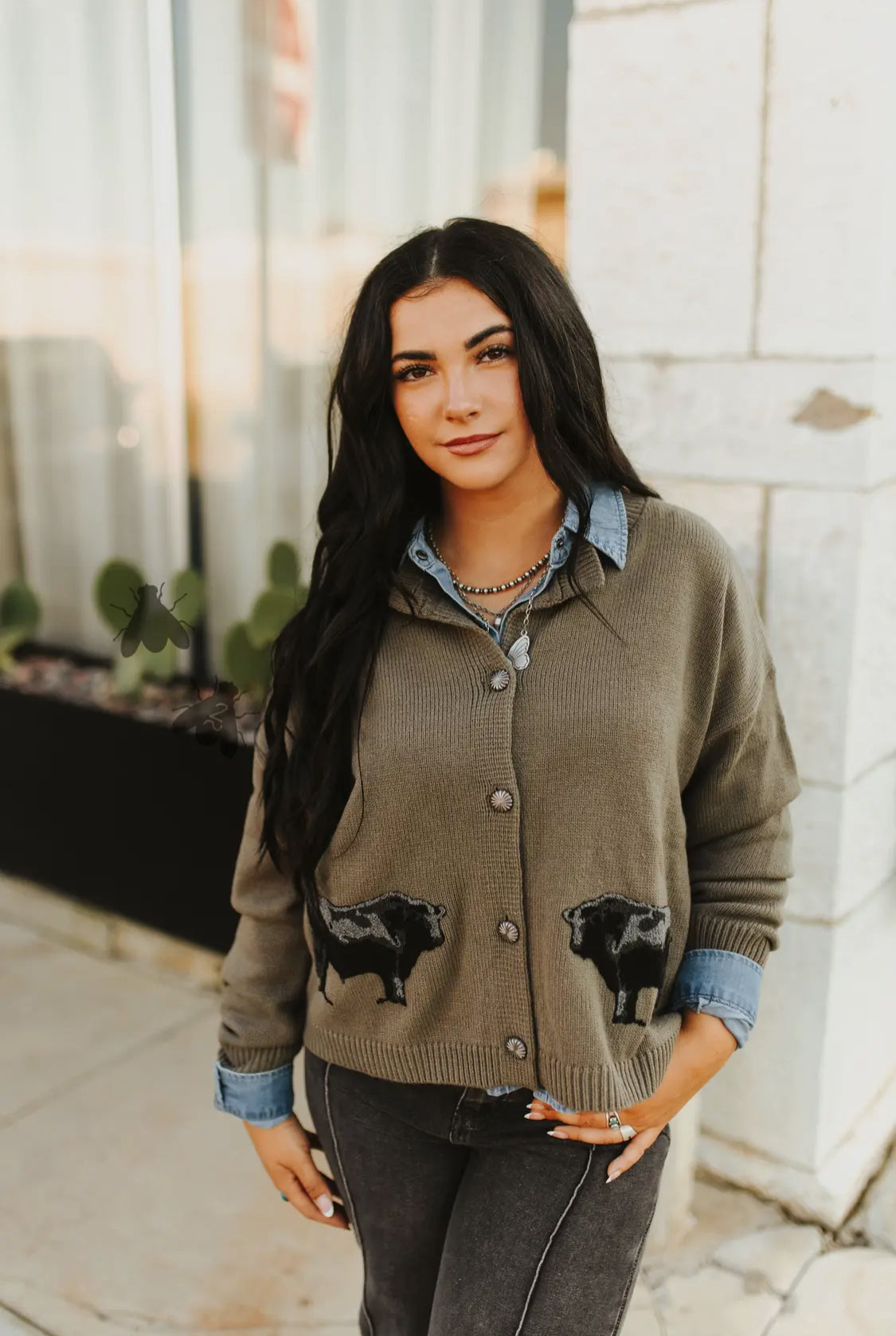 Ranch Royalty Cardigan—Angus