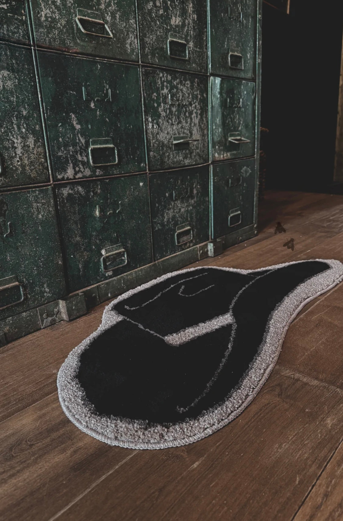 Moody Cowboy Rug—Midnight Black