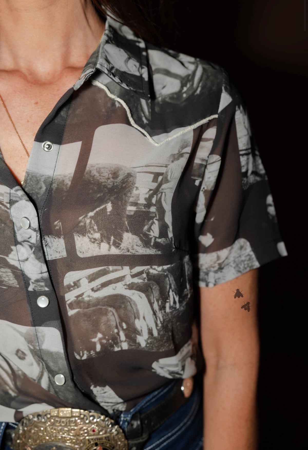 Hereford Edit Short Sleeve Pearl Snap