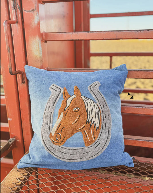 Denim Darlin’ Throw Pillow